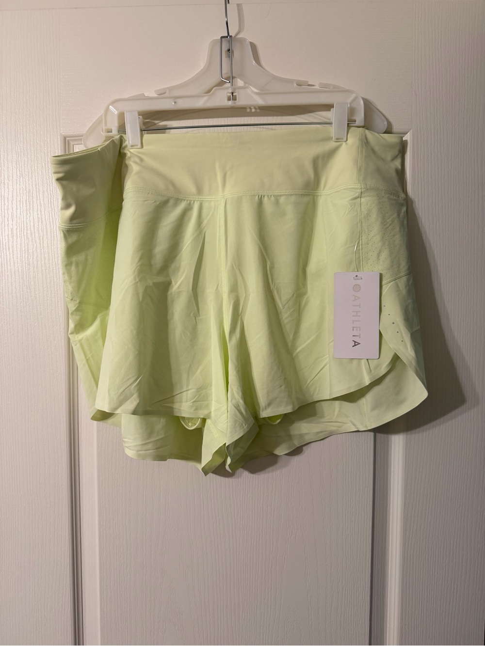 Athleta Light Green Athletic Shorts